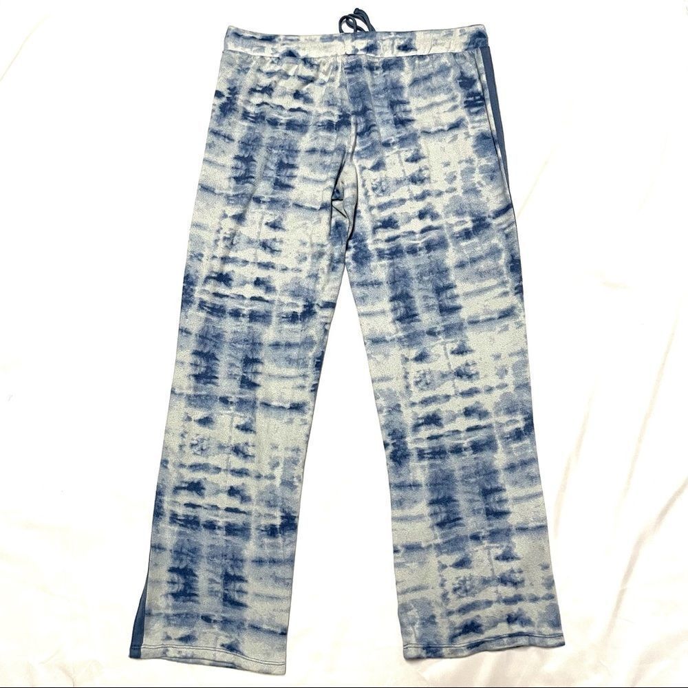 Lucky Brand Blue Tie Dyed Soft Lounge Pants - Picture 11 of 12